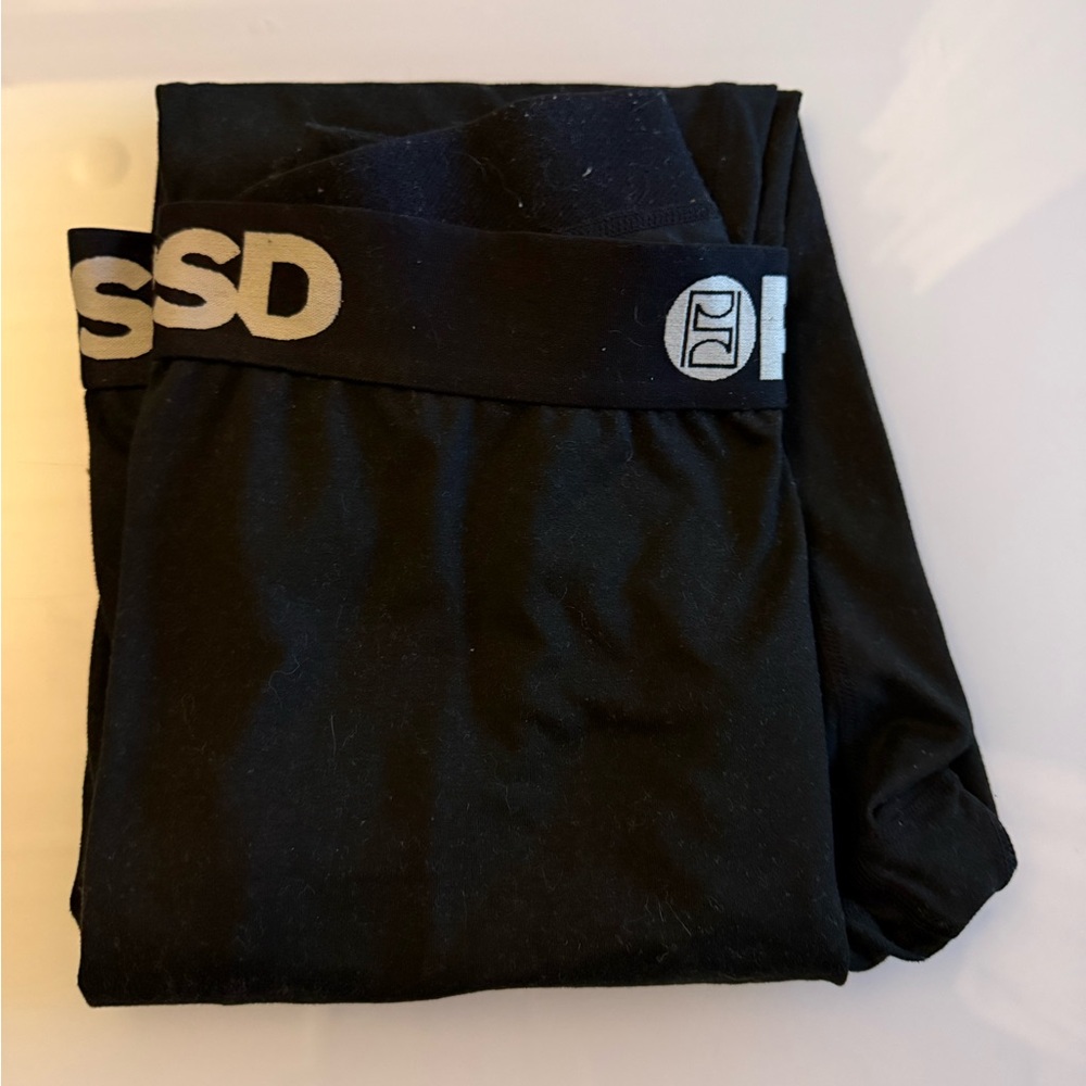 PSD Black Stretch Athletic Leggings with Branded Waistband